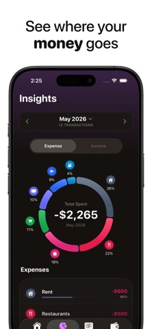 Spending Tracker - MochiMoney Screenshot 2 of 5