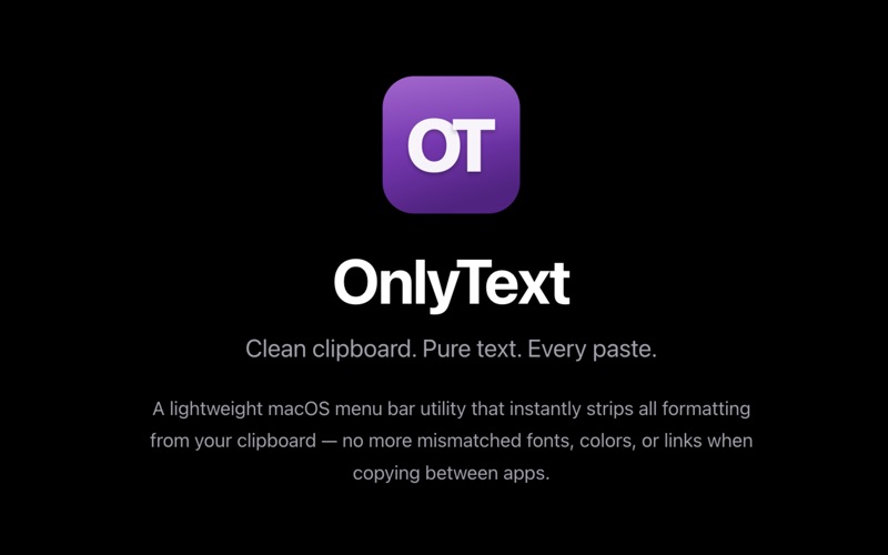 OnlyText screenshot