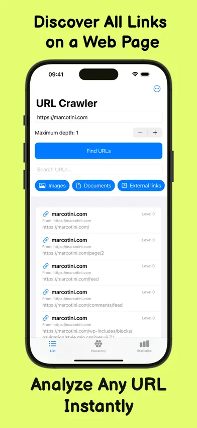 URL Crawler screenshot 1