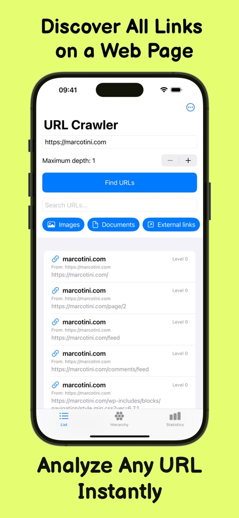 URL Crawler - Productivity App | MWM