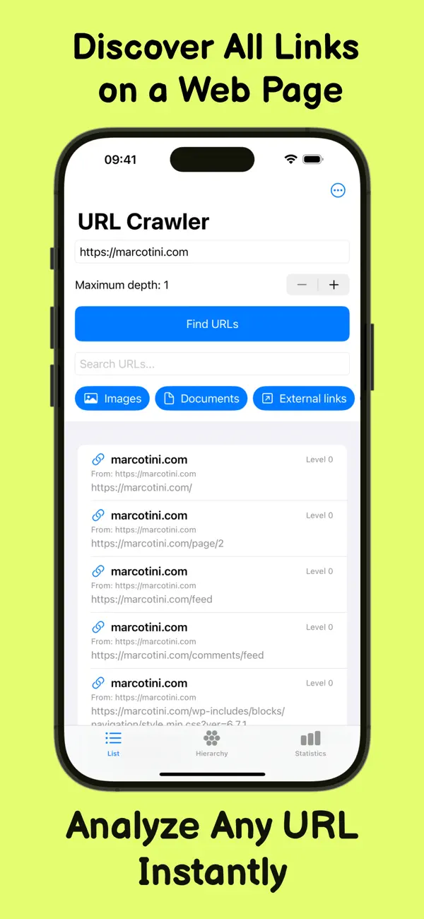 Screenshot #1 pour URL Crawler