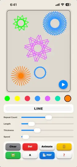 Captura de pantalla de Drawingvex en iPhone 4