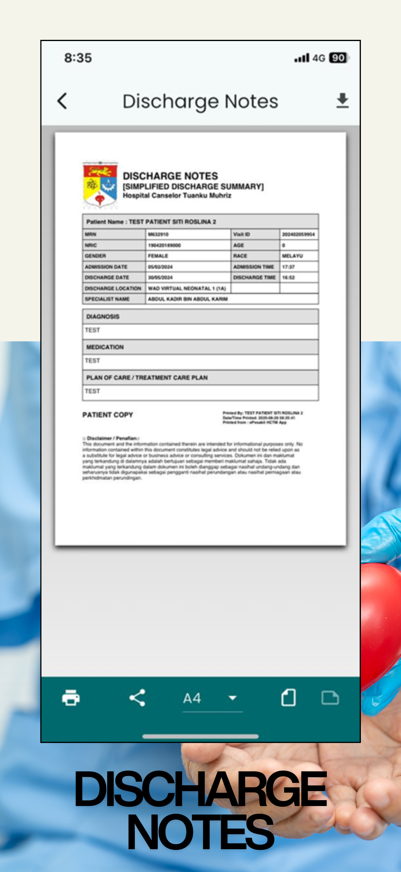 ePesakit HCTM screenshot 9