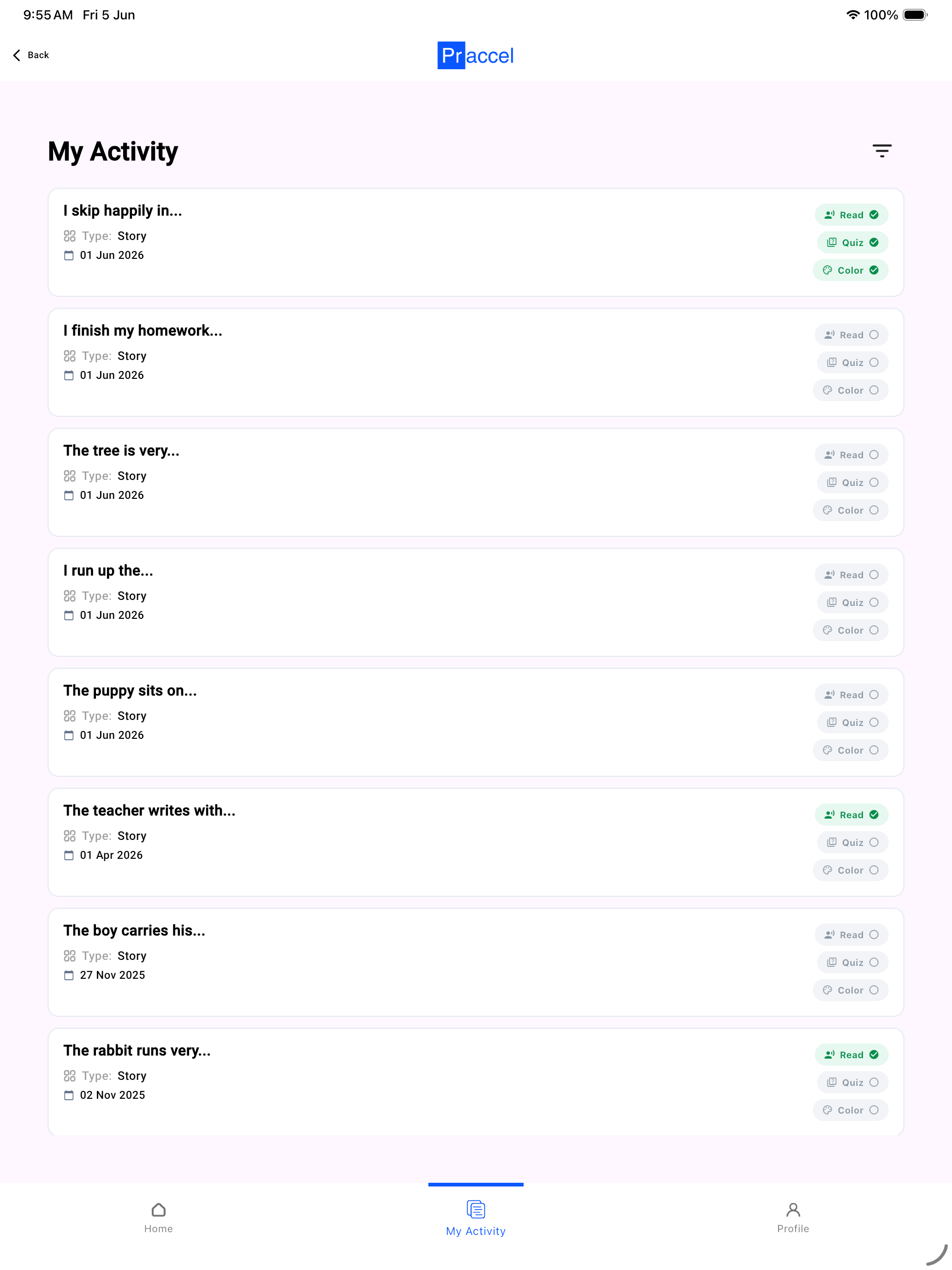 Praccel screenshot 10