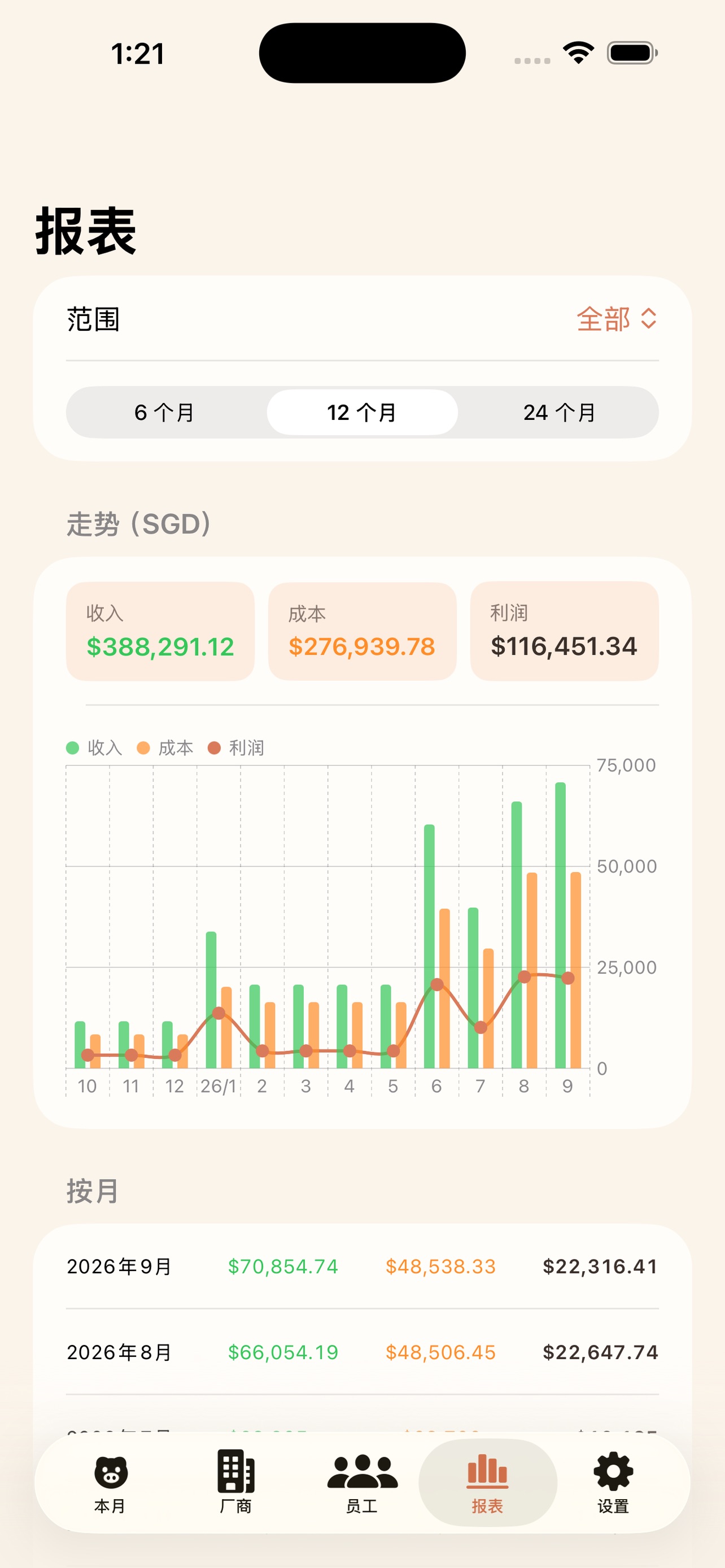 Screenshot 5 of 廠商記帳