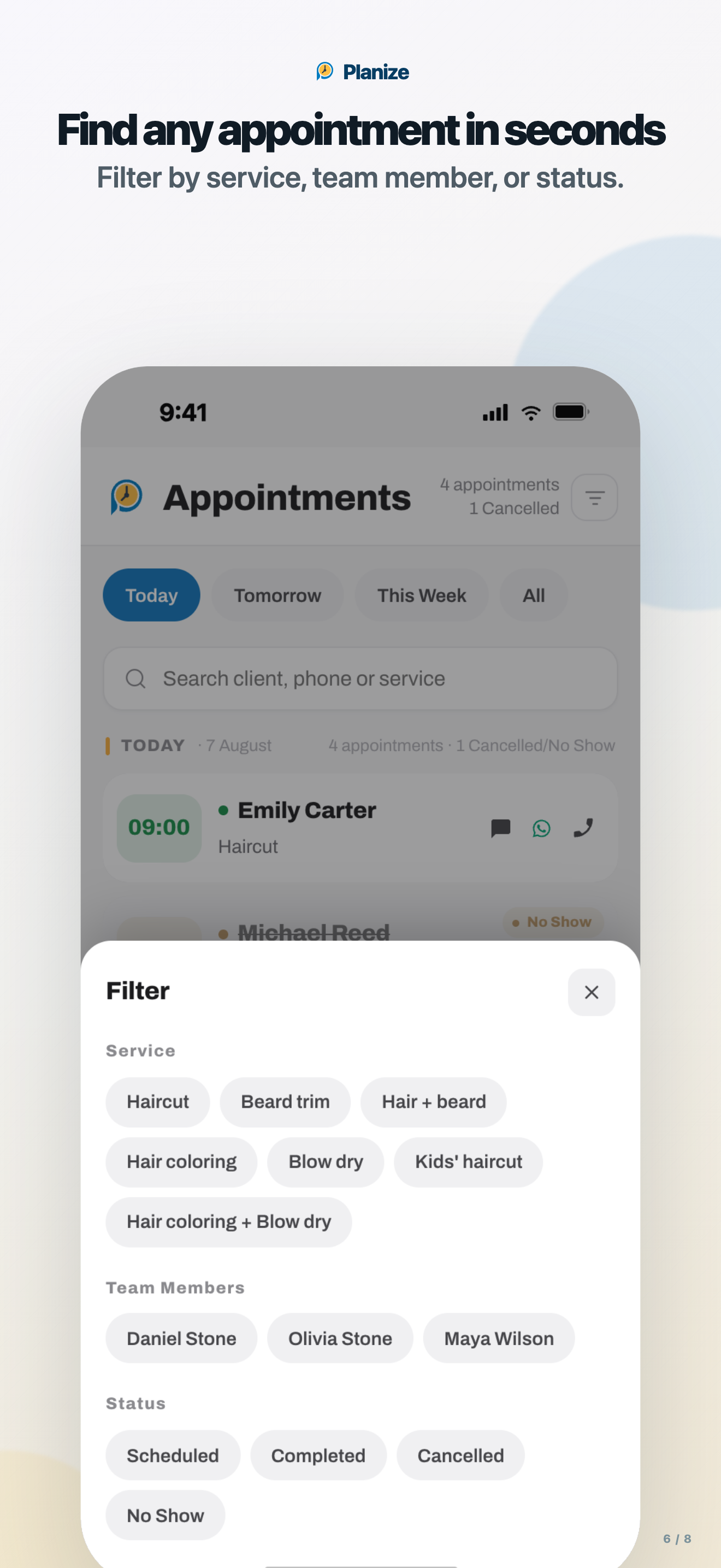 Planize: Appointment Planner screenshot 6