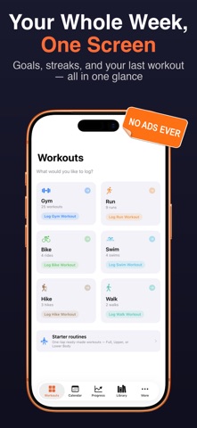 Lift: Gym Workout Tracker Screenshot 9 of 10