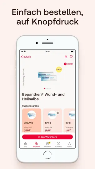 Screenshot von Shop Apotheke: E-Rezept & Mehr auf dem iPhone 7
