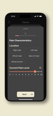 Zenna Migraine Wellness Sound iPhone screenshot