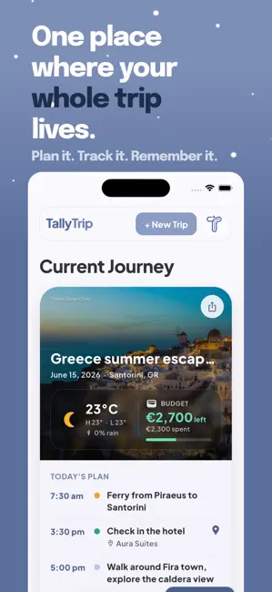 TallyTrip: Travel Planner 截图