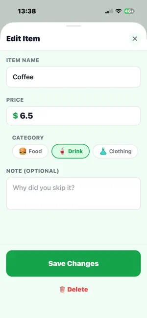 Didn't Buy: Money Saver screenshot 3