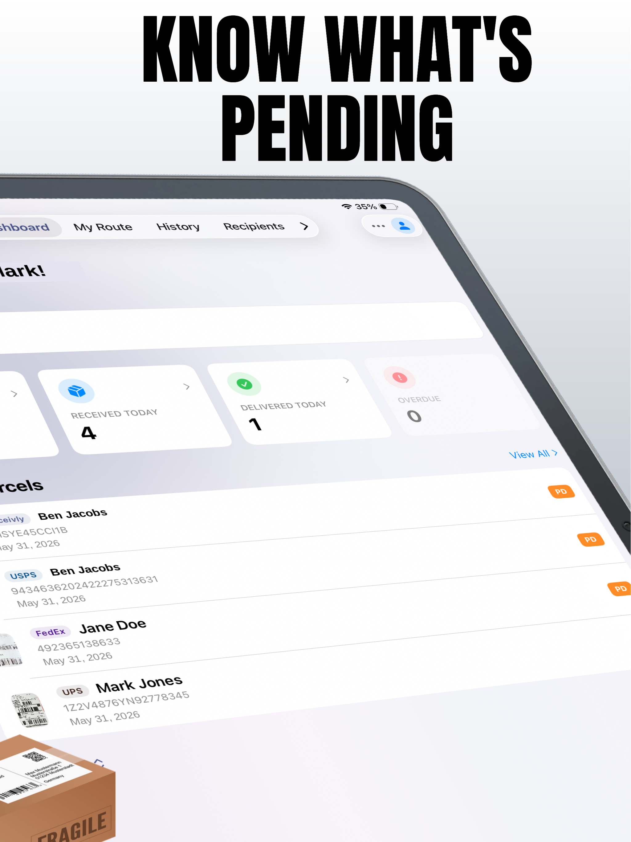 Receivly Parcel screenshot 10
