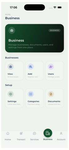 Oleq Pay iPhone screenshot