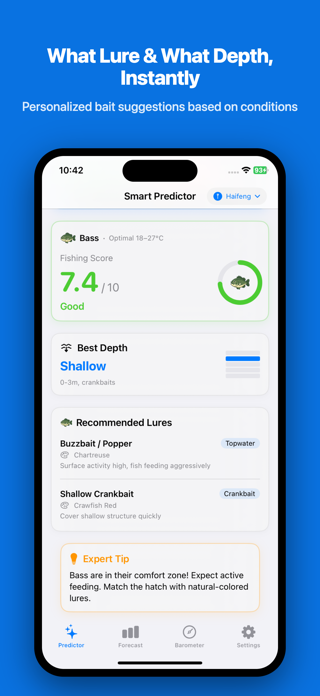 Fishing Barometer & Forecast Screenshot 6 of 8