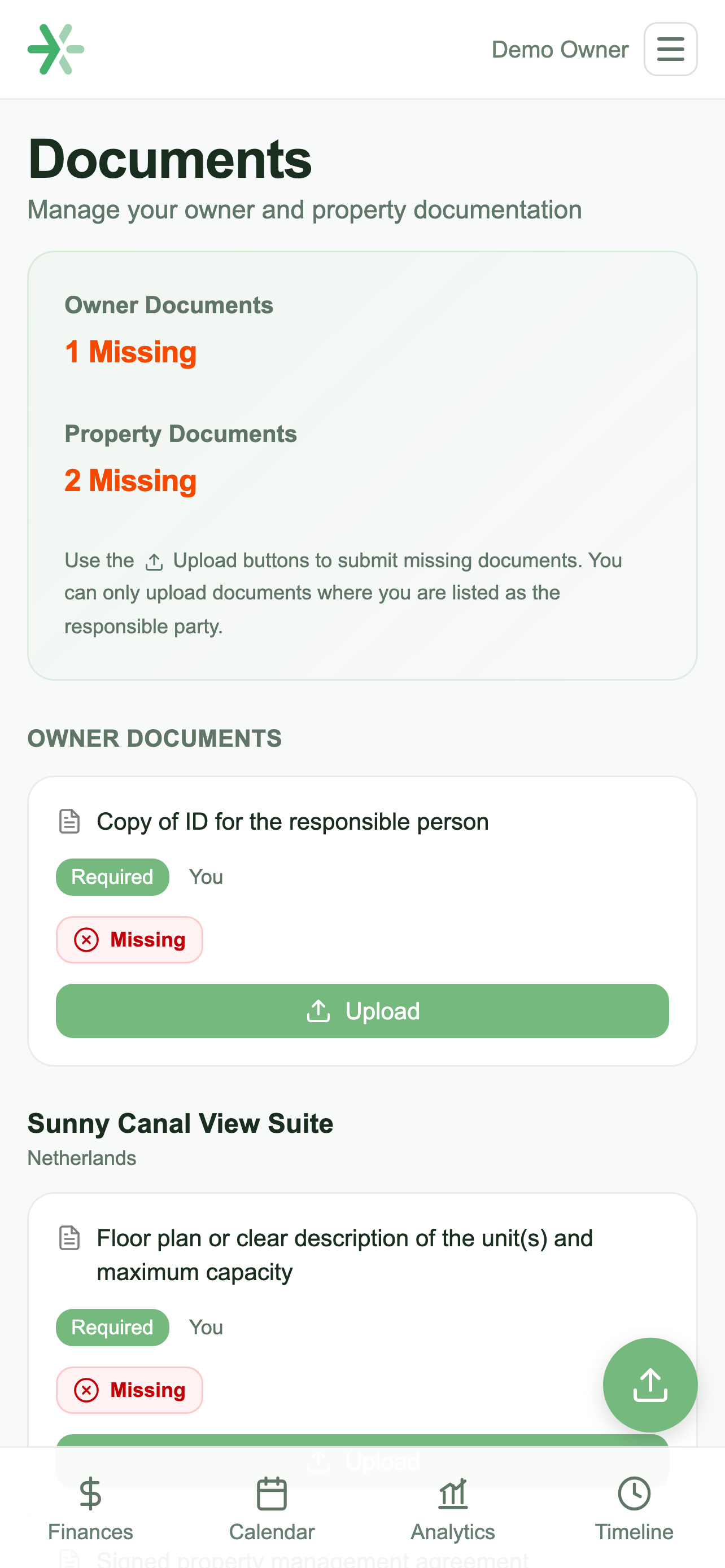 Rental Valley Owner Portal