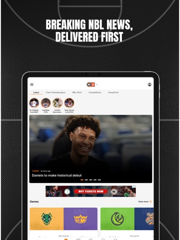 NBL iPad screenshot 1