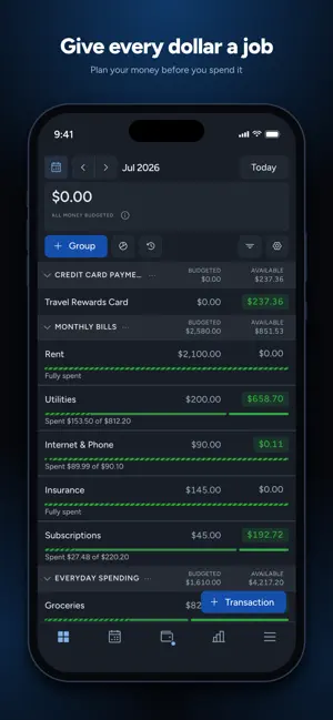 Zerosum: Zero-based budgeting screenshot 1
