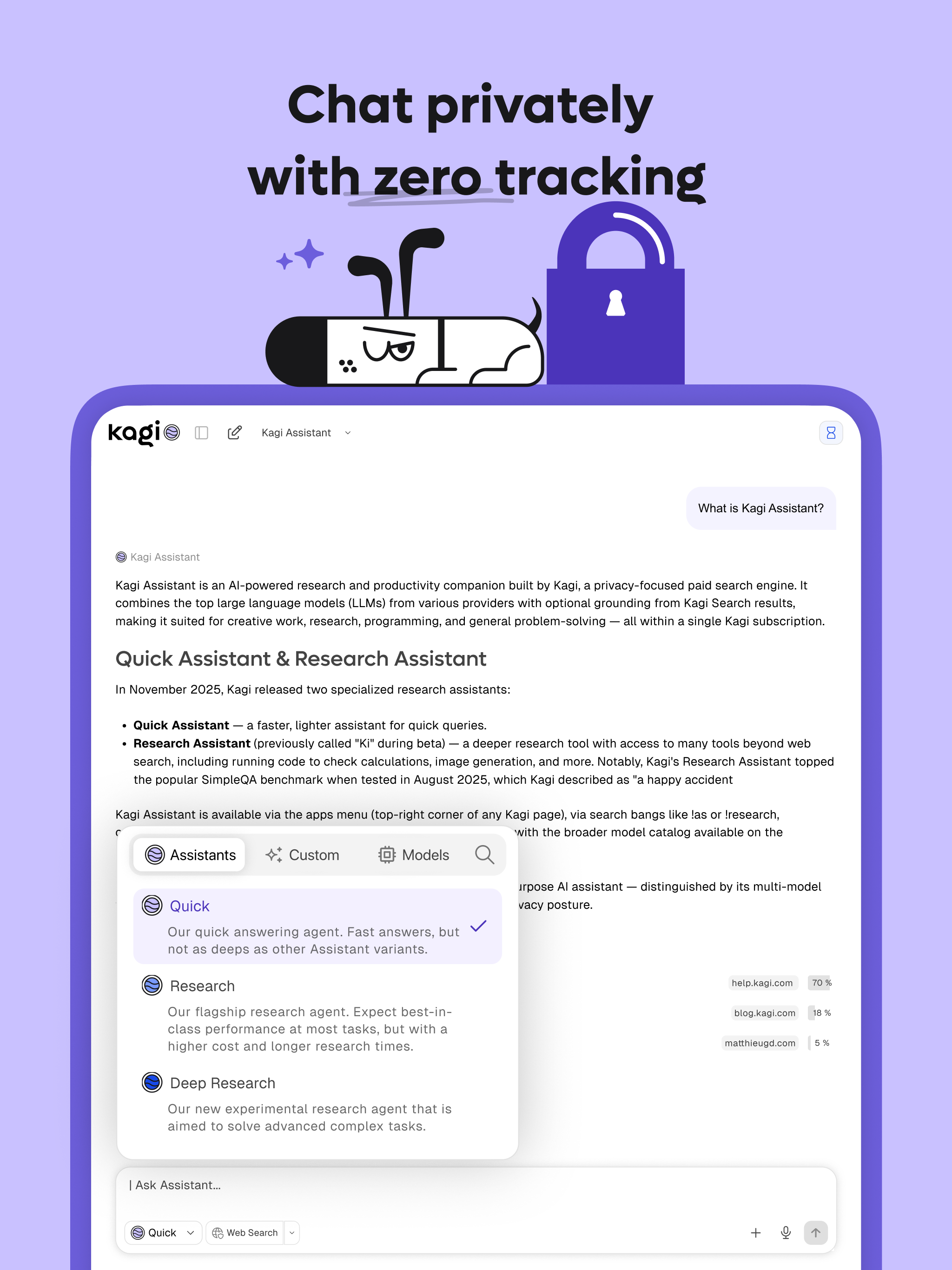 Kagi Assistant screenshot 8