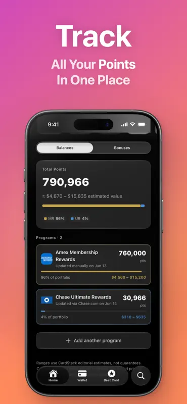 Credit Card Tracker: CardStack screenshot 8 of 9
