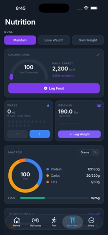 CrewFit+ iPhone screenshot