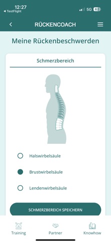 Rückencoach screenshot