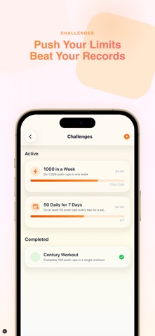 Push Up Counter & Fitness iPhone screenshot