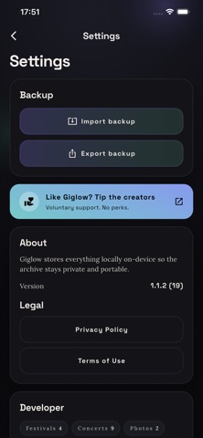 Giglow Screenshot 9 of 9