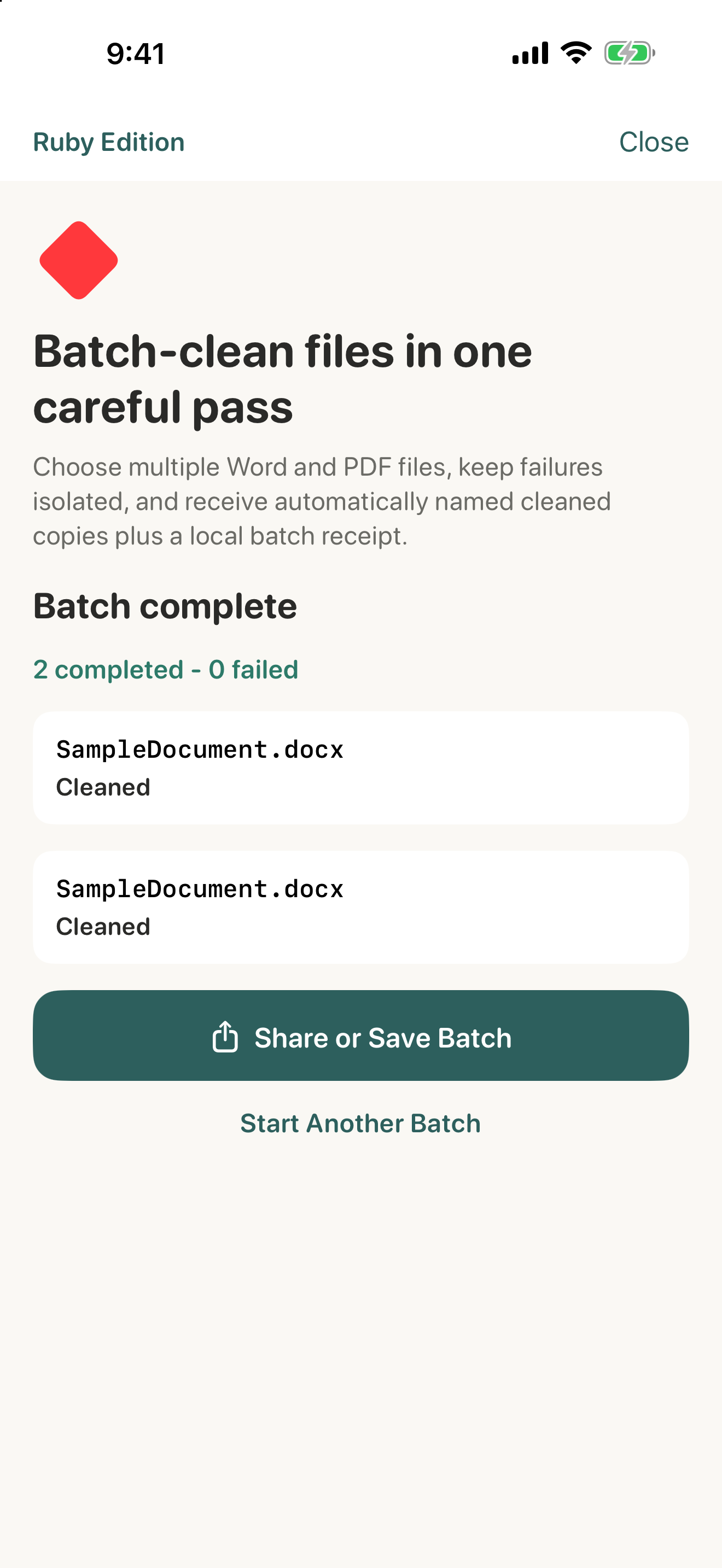 Metadata Cleaner: Word & PDF screenshot 5