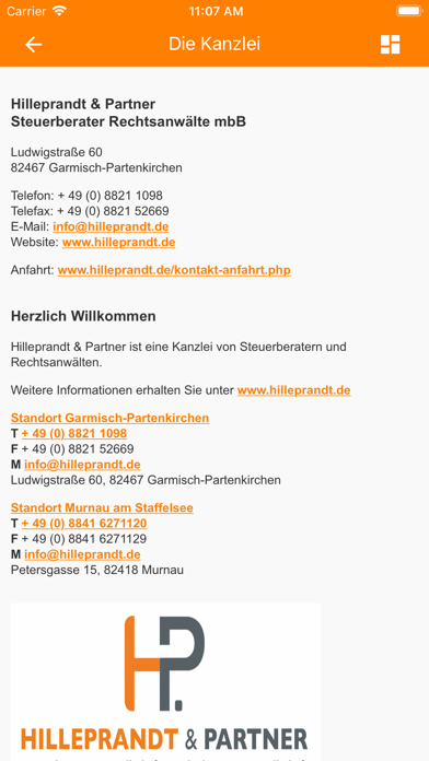 Hilleprandt & Partner StB App Screenshot