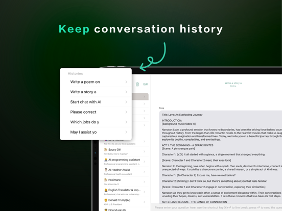 PingAI: Speak to AI° iPad screenshot 6 - Productivity app