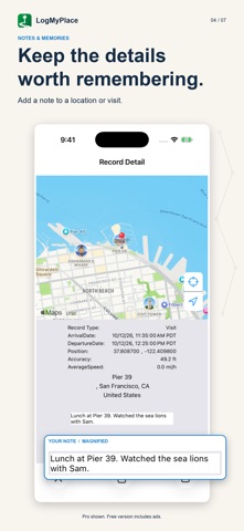LogMyPlace-GPS location logger Screenshot 4 of 7