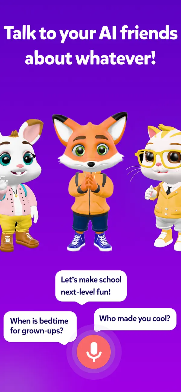 Screenshot #1 pour Spark: AI Friends for Kids