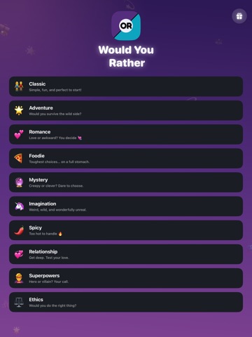 Would you rather? Adults +18 iPad screenshot