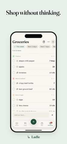 Ladle: Recipe & Meal Planner screenshot