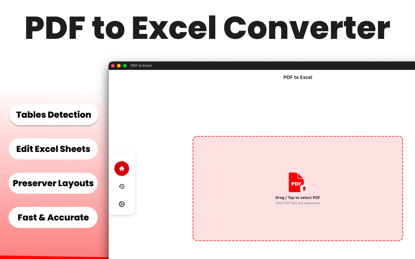 PDF to Excel Converter: XLSX