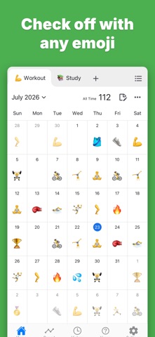 Check Calendar - Habit Tracker iPhone screenshot