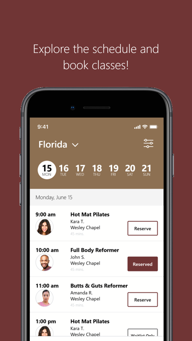 Melia Pilates Studio iPhone screenshot 3 - Health & Fitness app