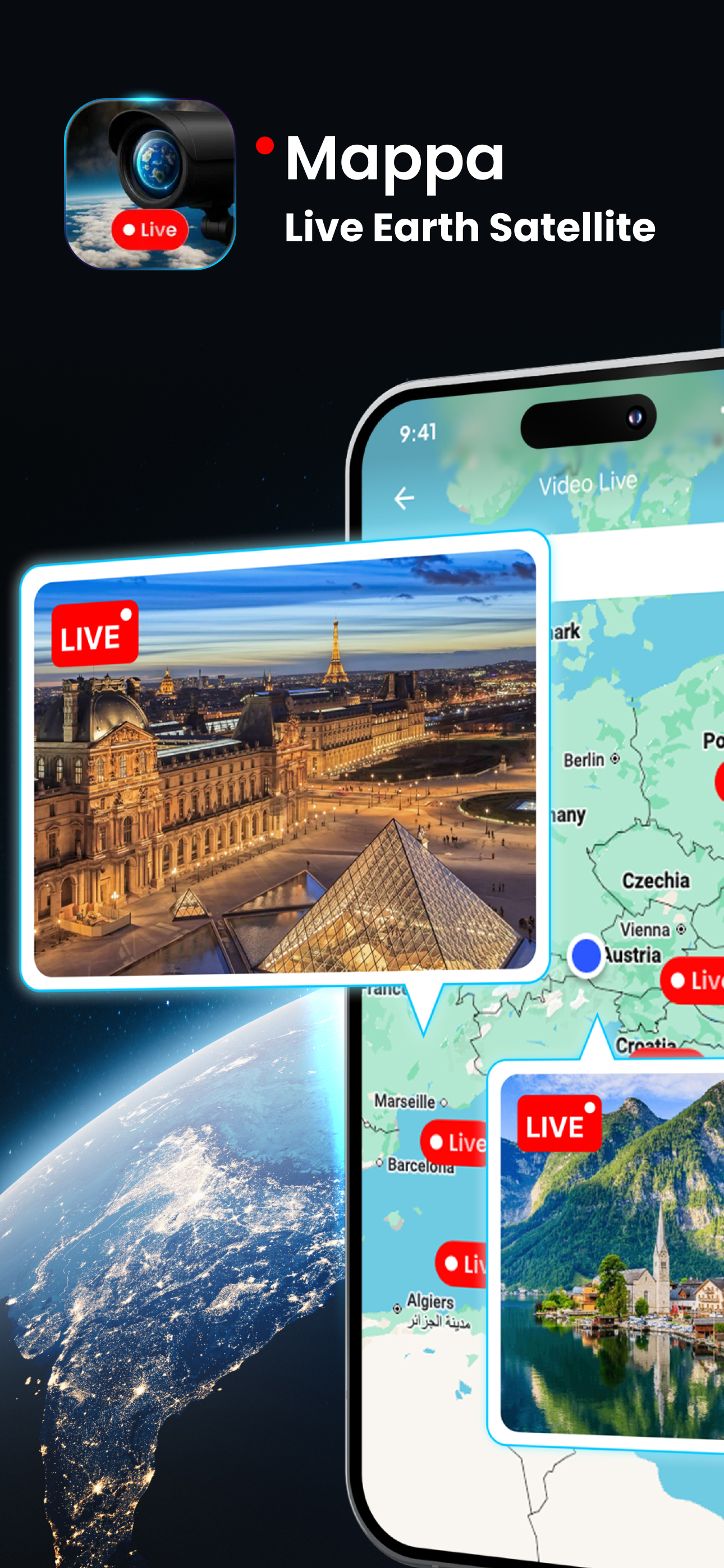 Mappa: GPS & Live Earth Camera