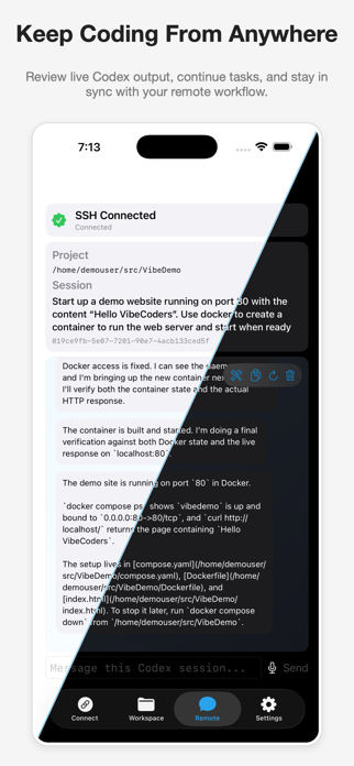 Remote VibeCode Screenshot 1 of 3