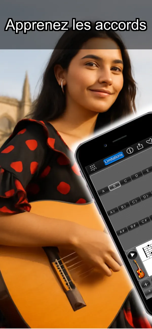 Screenshot #1 pour Guitar Chords Lite