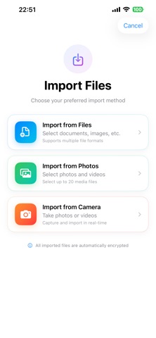 Privacy Vault - Photo & Video iPhone screenshot