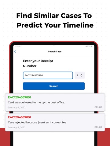 Case Tracker for USCIS 2025 iPad screenshot