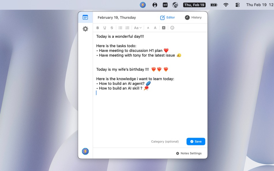 #1. Lightning Note (macOS) Podle: 庆 田