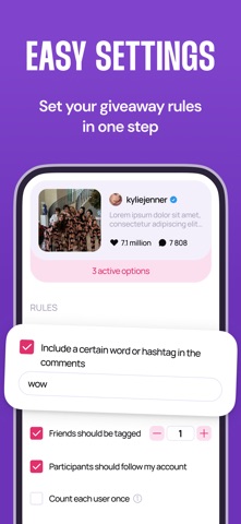 Giveaway Picker - Random Draw iPhone screenshot