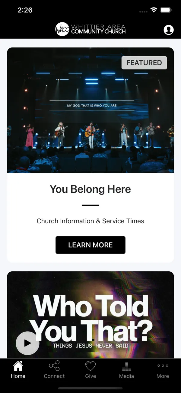 Screenshot #1 pour Whittier Area Community Church