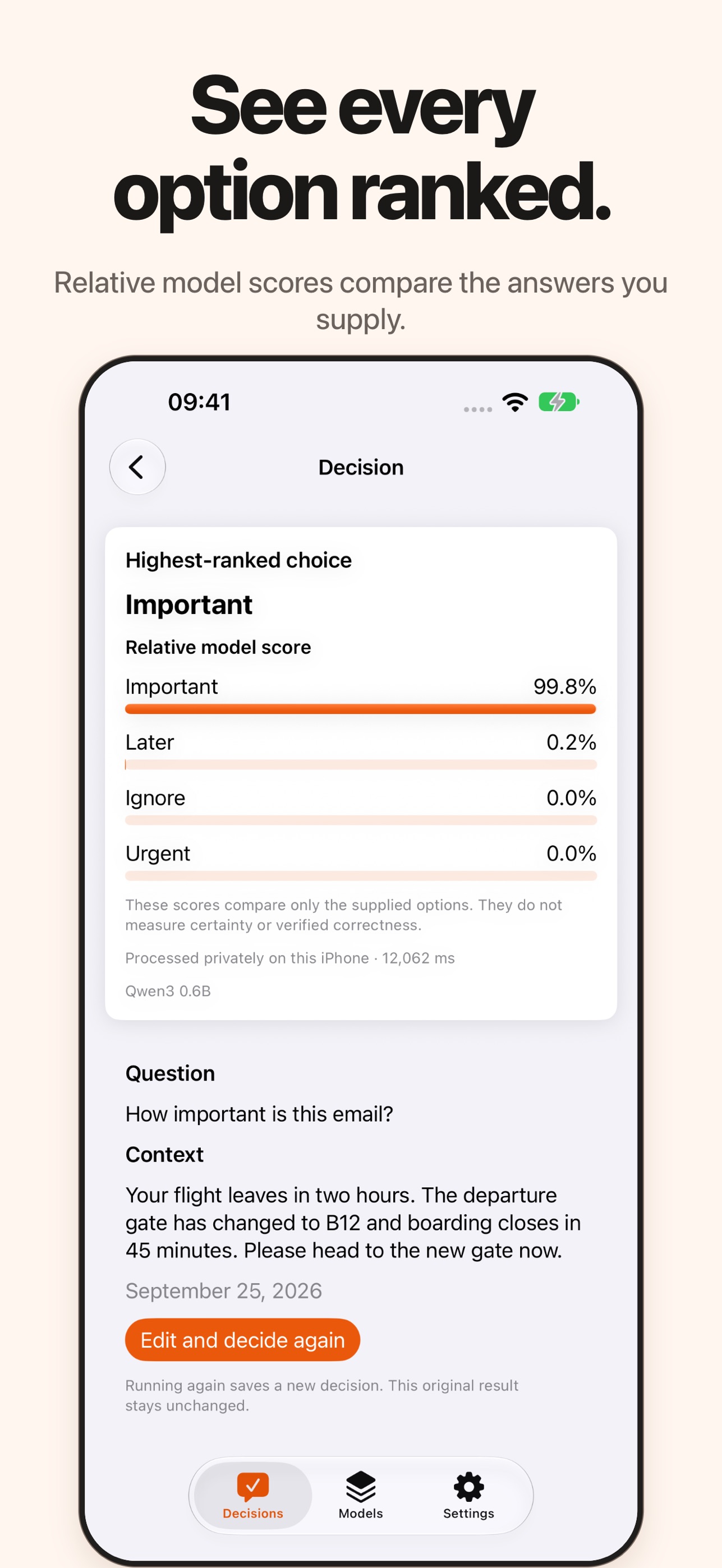 Screenshot 4 of Frankly Decide: Local AI