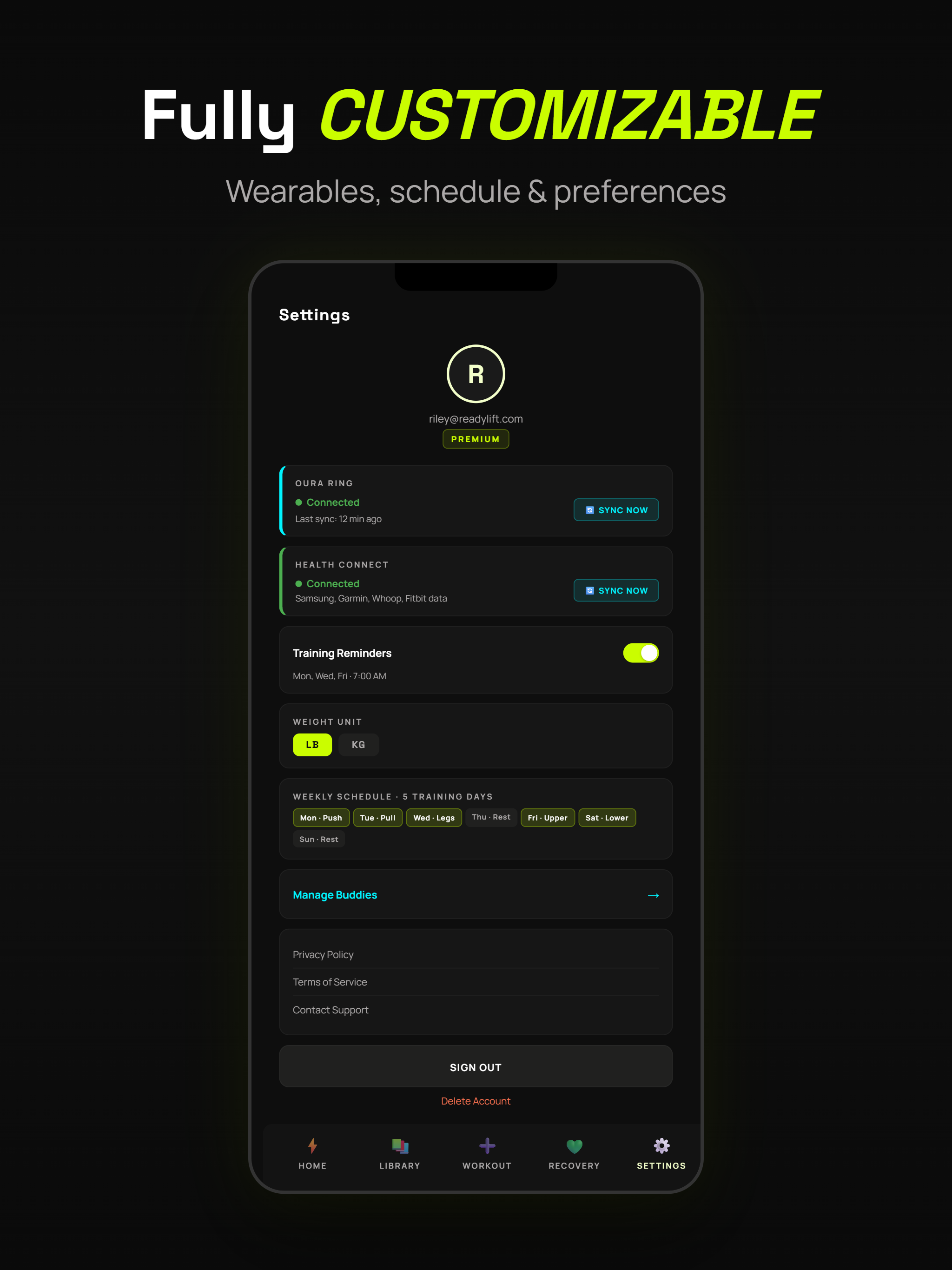 ReadyLift - Recovery Training screenshot 19