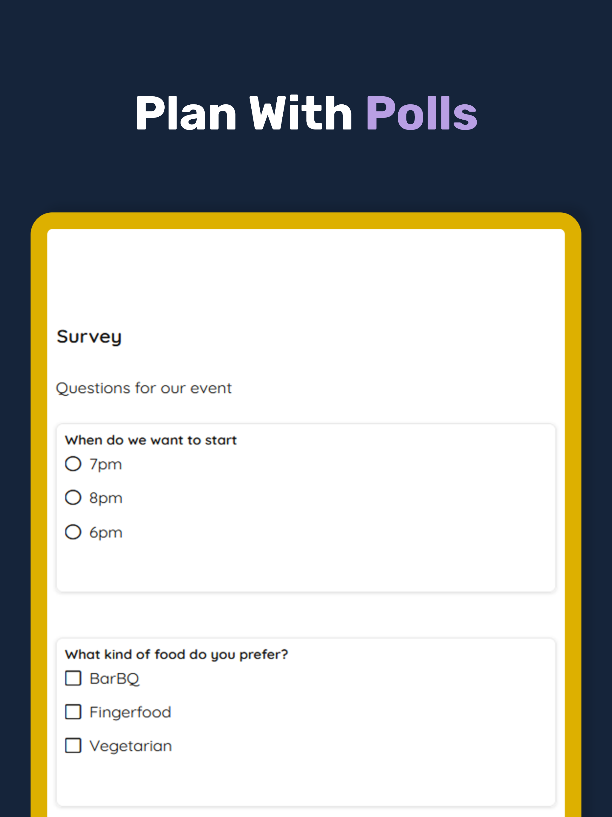 Joynly Reunion Planner