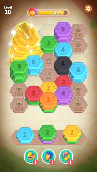 Hexa Stack: Color Sort Puzzle screenshot 2