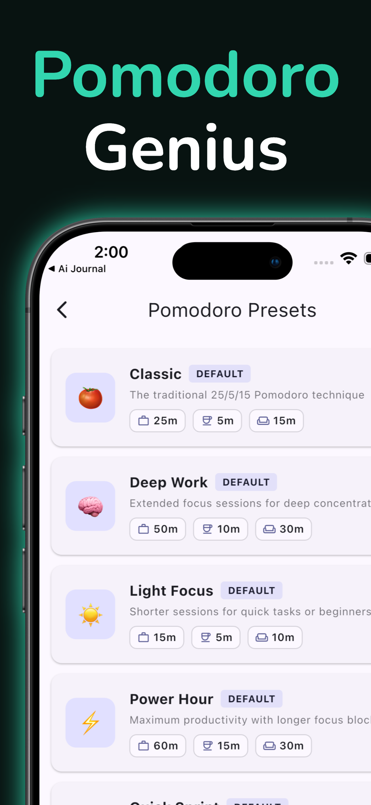 Focus Timer & Task Manager screenshot 2